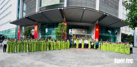 Chào cờ đầu tiên ở phường Xuân Hòa, nơi Tổng Bí thư Tô Lâm đặt hàng xây dựng phường kiểu mẫu- Ảnh 2. phường Xuân Hòa - Ảnh 2.
