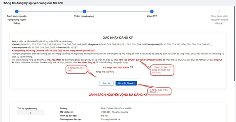 Cách thức đăng ký nguyện vọng xét tuyển trên hệ thống của bộ- Ảnh 5. Cách thức đăng ký nguyện vọng xét tuyển trên hệ thống của bộ- Ảnh 5.