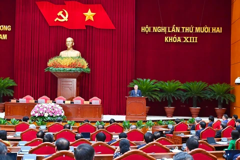 Phát biểu của Tổng Bí thư Tô Lâm tại Phiên Bế mạc Hội nghị lần thứ 12 Ban Chấp hành Trung ương Đảng - Ảnh 2. tổng bí thư - Ảnh 2.