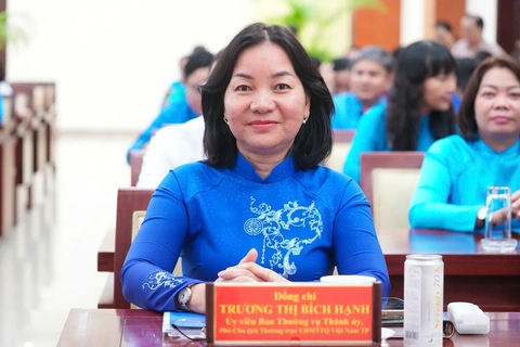 Bà Trương Thị Bích Hạnh làm phó chủ tịch thường trực Ủy ban MTTQ Việt Nam TP.HCM - Ảnh 1.