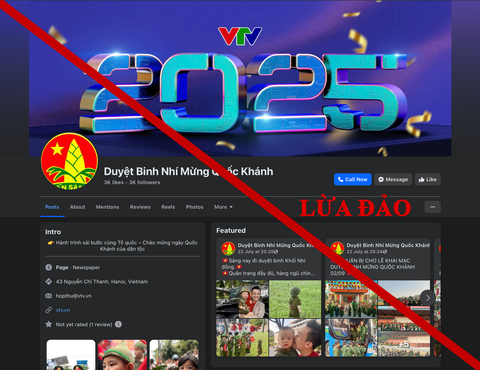 Giả mạo VTV tổ chức 'Duyệt binh nhí' nhằm thu thập thông tin cá nhân - Ảnh 1.