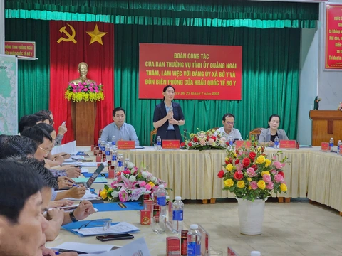 Bí thư Quảng Ngãi kiểm tra cửa khẩu lúc tinh mơ - Ảnh 4.