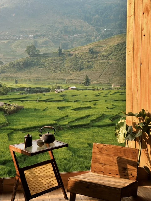 Khung cảnh tuyệt đối điện ảnh mùa lúa xanh ở Sa Pa - Ảnh 6. mùa lúa - Ảnh 6.