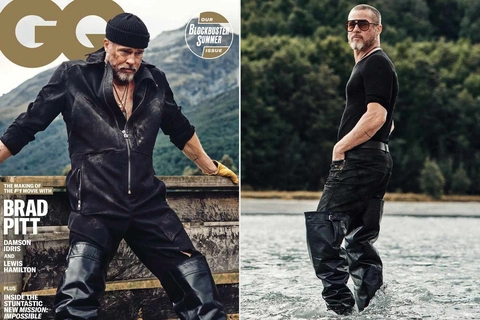 Brad Pitt 'nổi loạn' ở tuổi 61: Lột xác thời trang hay khủng hoảng phong cách tuổi trung niên? - Ảnh 7. Brad Pitt nổi loạn ở tuổi 61: Lột xác thời trang hay khủng hoảng phong cách tuổi trung niên? - Ảnh 7.