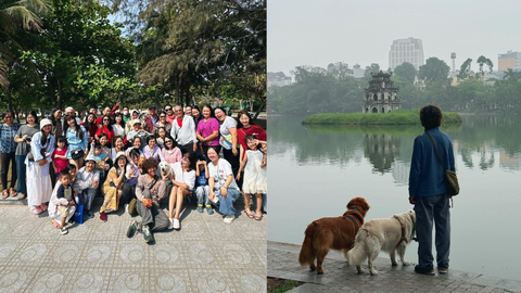Bỏ lại cuộc sống ổn định, Bình Bông Bụp lên đường chu du khắp Việt Nam - Ảnh 4. Bình Bông Bụp cùng hai 'bạn' chó rong ruổi khắp Việt Nam cảnh đẹp quên lối về - Ảnh 4.