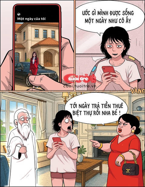 Cô gái nghèo vào ở biệt thự 500 tỉ để sống ảo - Ảnh 1.