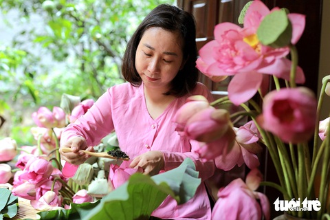Sen Bách Diệp hồ Tây hồi sinh - Ảnh 1.