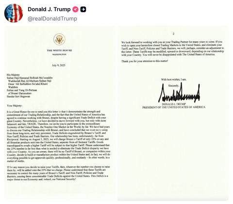 Ông Trump công bố thêm 'thư áp thuế' từ 20-30% với 6 nước - Ảnh 3. áp thuế - Ảnh 4.