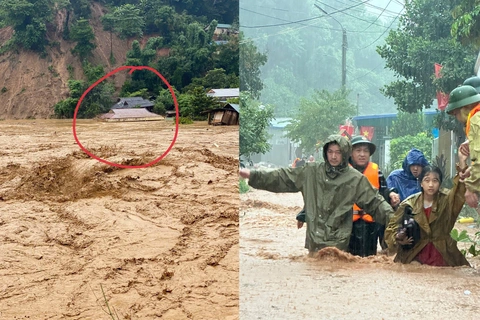 Hình ảnh bản làng ở Điện Biên ngập tới nóc, tan hoang sau trận lũ làm 12 người chết và mất tích - Ảnh 3.