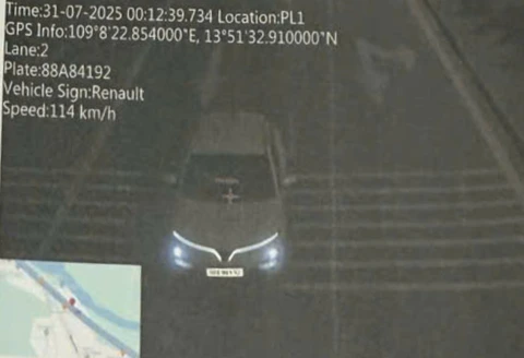 Ô tô phóng 114km/h trên đoạn đường giới hạn tốc độ 50km/h- Ảnh 1. tốc độ - Ảnh 1.