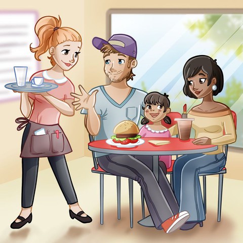 Cô gái xinh đẹp phục vụ bữa sáng có gì bất thường? - Ảnh 1. Cô gái xinh đẹp phục vụ bữa sáng có gì bất thường? - Ảnh 1.
