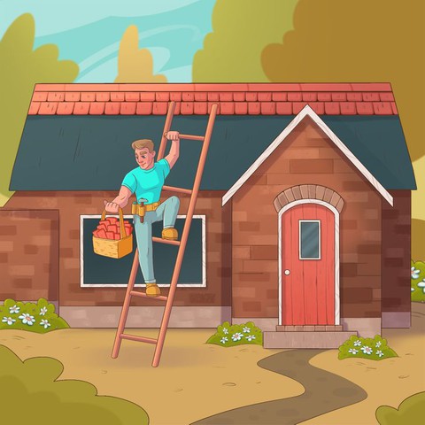 Người đàn ông sửa nhà sai chỗ nào? - Ảnh 1. Người đàn ông sửa nhà sai chỗ nào? - Ảnh 1.