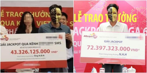 Tìm điểm khác nhau của hai người đàn ông trúng số - Ảnh 1. Tìm điểm khác nhau của hai người đàn ông trúng số - Ảnh 1.