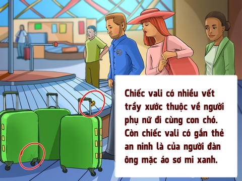 Hãy giúp ba vị khách nhận đúng vali của họ - Ảnh 3.