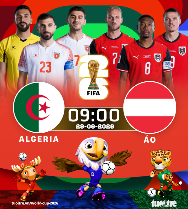 Lịch thi đấu World Cup 28-6: Algeria vs Áo