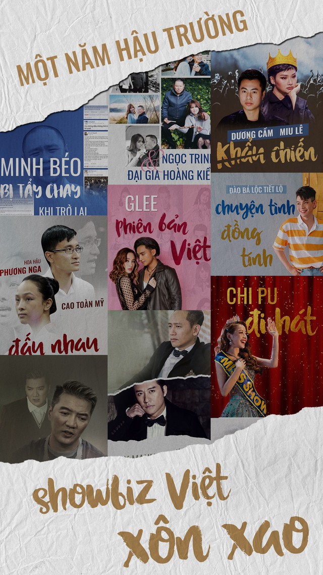 Một năm hậu trường showbiz Việt xôn xao