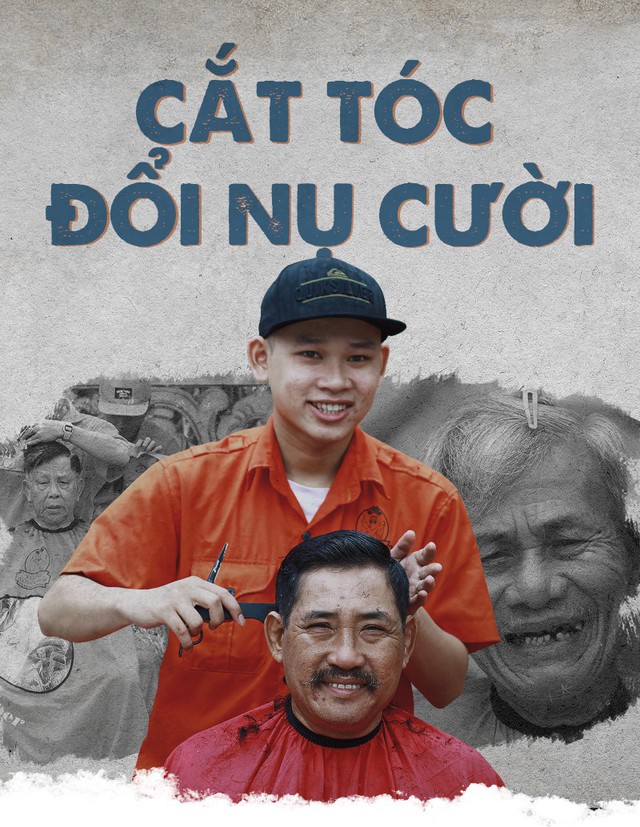 Cắt tóc đổi nụ cười trên vỉa hè Đà Nẵng