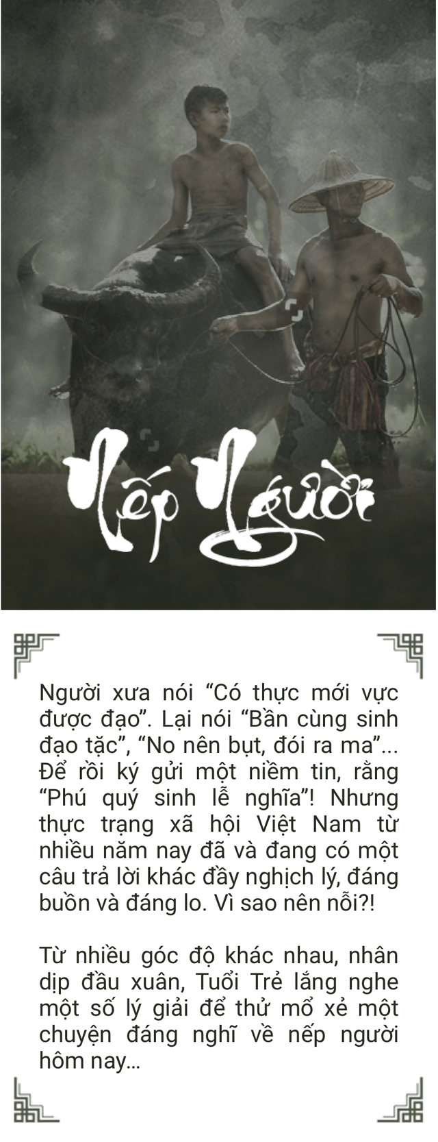 Ngày mùng 1 Tết, nói chuyện về 'Nếp người'