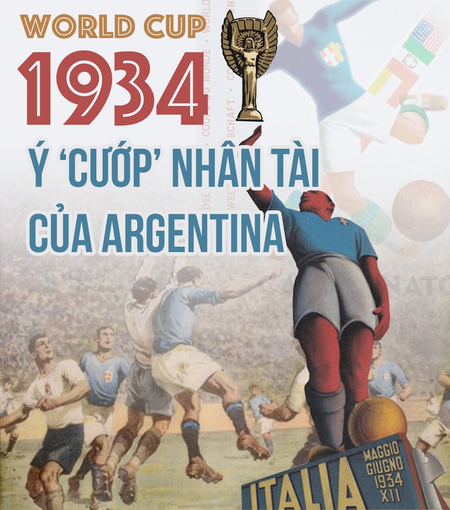 World Cup 1934: Ý ‘cướp’ nhân tài của Argentina