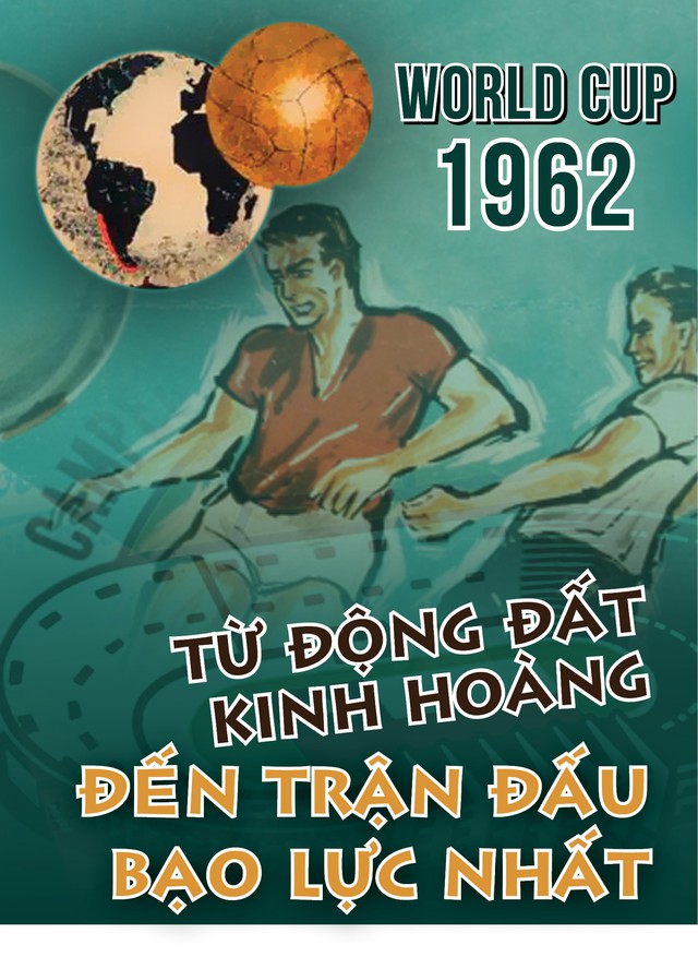 World Cup 1962: Từ động đất kinh hoàng đến trận đấu bạo lực nhất