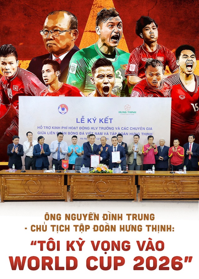 Ông Nguyễn Đình Trung - Chủ tịch Tập đoàn Hưng Thịnh: 'Tôi kỳ vọng vào World Cup 2026'