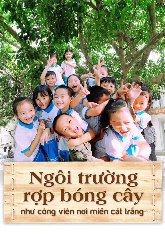 Ngôi trường rợp bóng cây như công viên