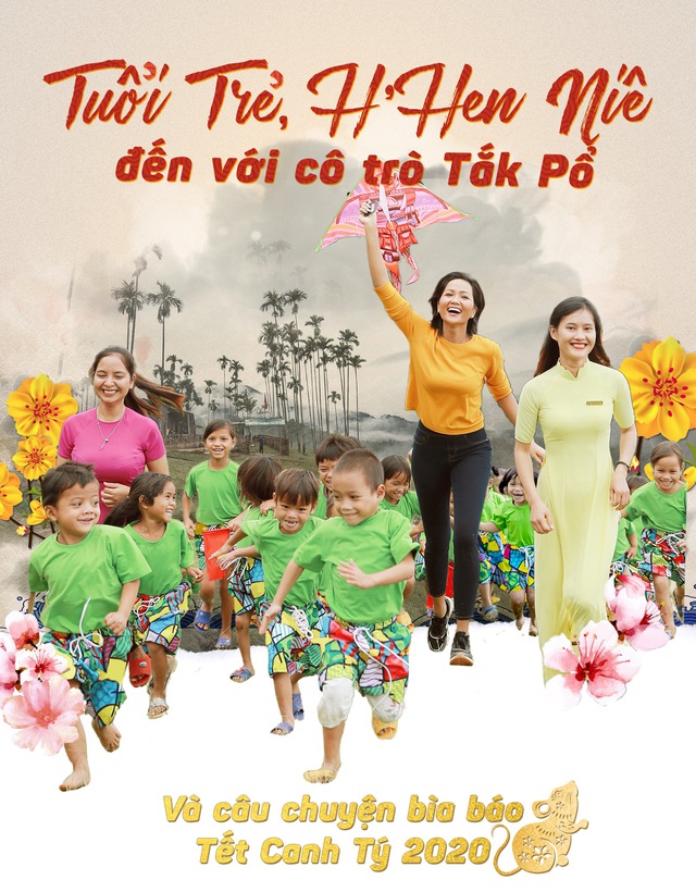 Tuổi Trẻ, H'Hen Niê đến với cô trò Tắk Pổ và câu chuyện bìa báo Tết Canh Tý 2020