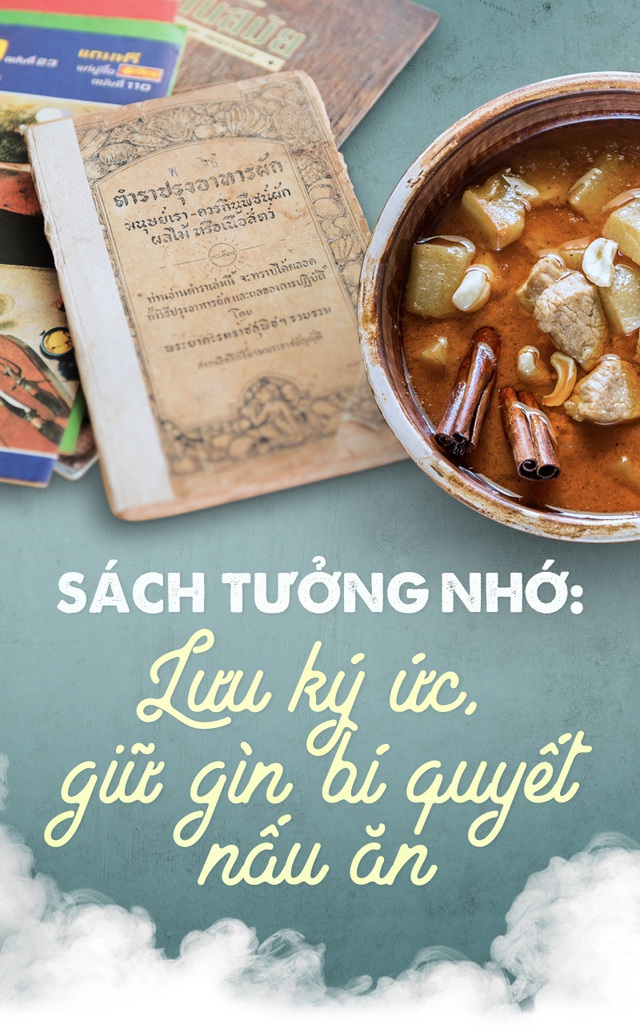 Sách tưởng nhớ: Lưu ký ức, giữ gìn bí quyết nấu ăn