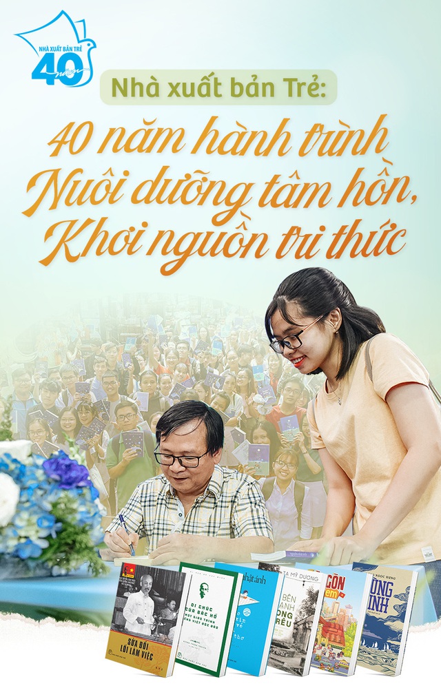 Nhà xuất bản Trẻ: 40 năm hành trình 'Nuôi dưỡng tâm hồn, Khơi nguồn tri thức'