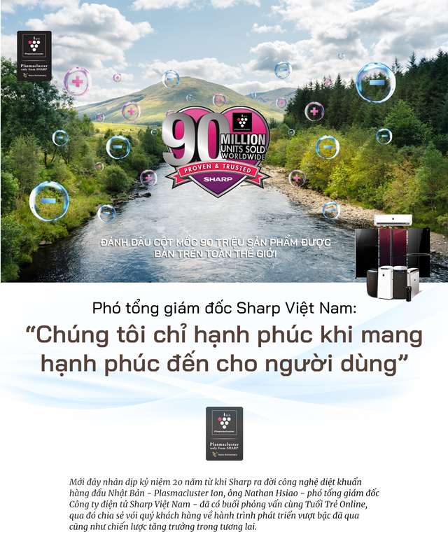 Phó tổng giám đốc Sharp Việt Nam: 'Chúng tôi chỉ hạnh phúc khi mang hạnh phúc đến cho người dùng'