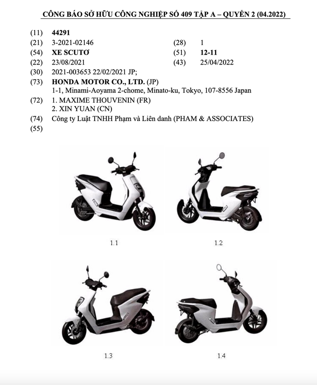 Xe máy điện giá rẻ của Honda đăng ký bản quyền tại Việt Nam - Ảnh 1.