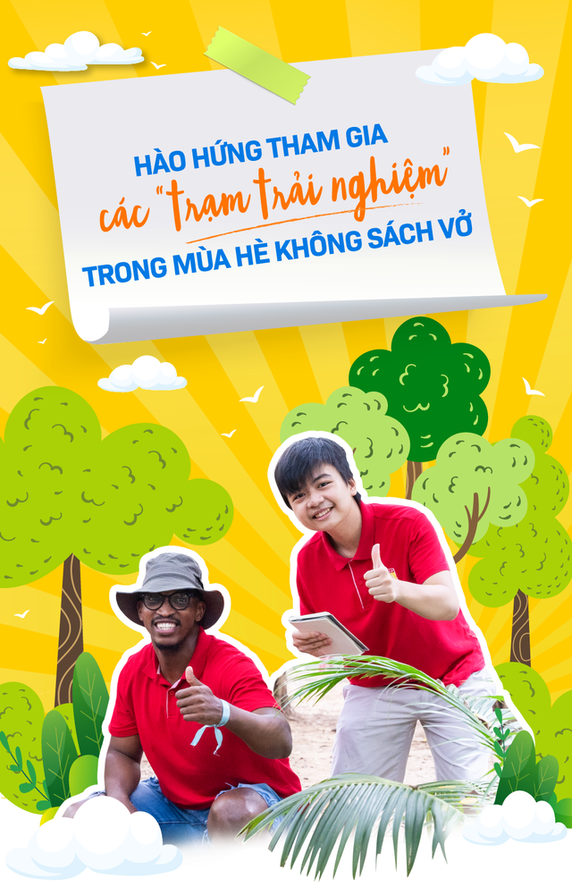Hào hứng tham gia các 'trạm trải nghiệm' trong mùa hè không sách vở