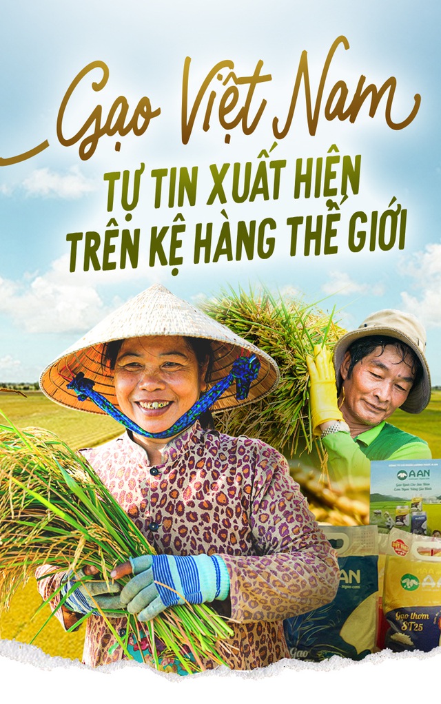 Gạo Việt Nam tự tin xuất hiện trên kệ hàng thế giới