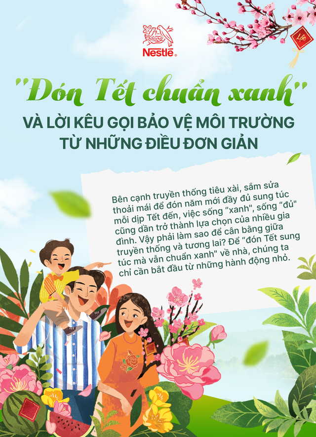 ‘Đón Tết chuẩn xanh’ và lời kêu gọi bảo vệ môi trường từ những điều đơn giản