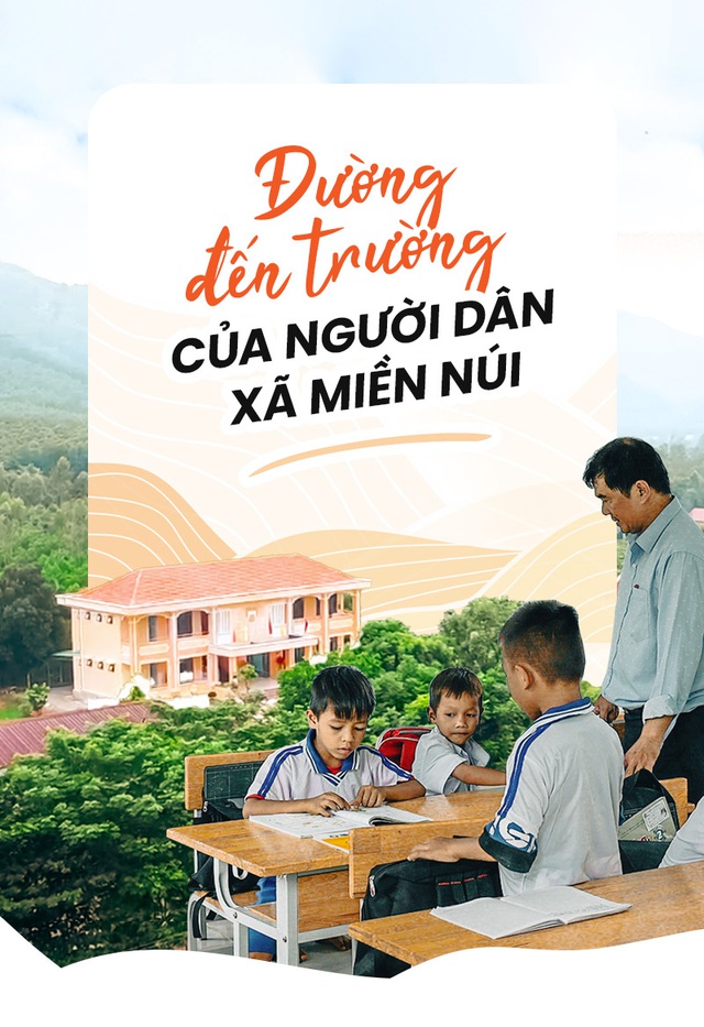 Đường đến trường của người dân xã miền núi