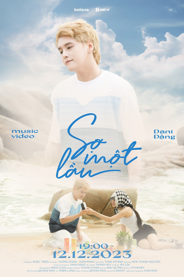 Poster MV Sợ một lần của tân binh Dani Đặng - Ảnh: NVCC