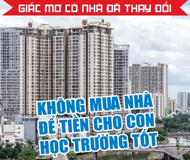 Giấc mơ có nhà đã thay đổi: Không mua nhà để tiền cho con học trường tốt