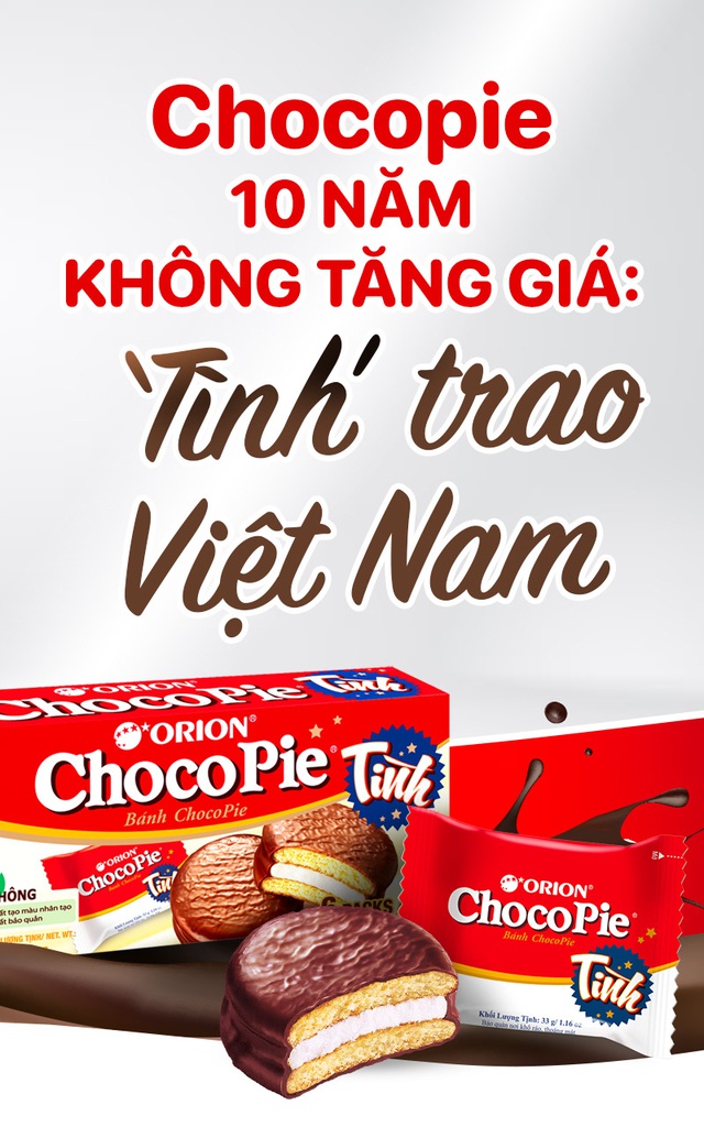 Chocopie 10 năm không tăng giá: ‘Tình’ trao Việt Nam