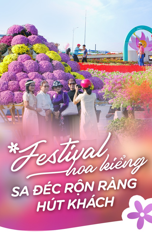Festival hoa kiểng Sa Đéc rộn ràng hút khách