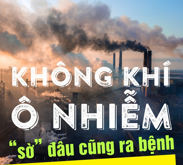 Không khí ô nhiễm, sờ đâu cũng ra bệnh
