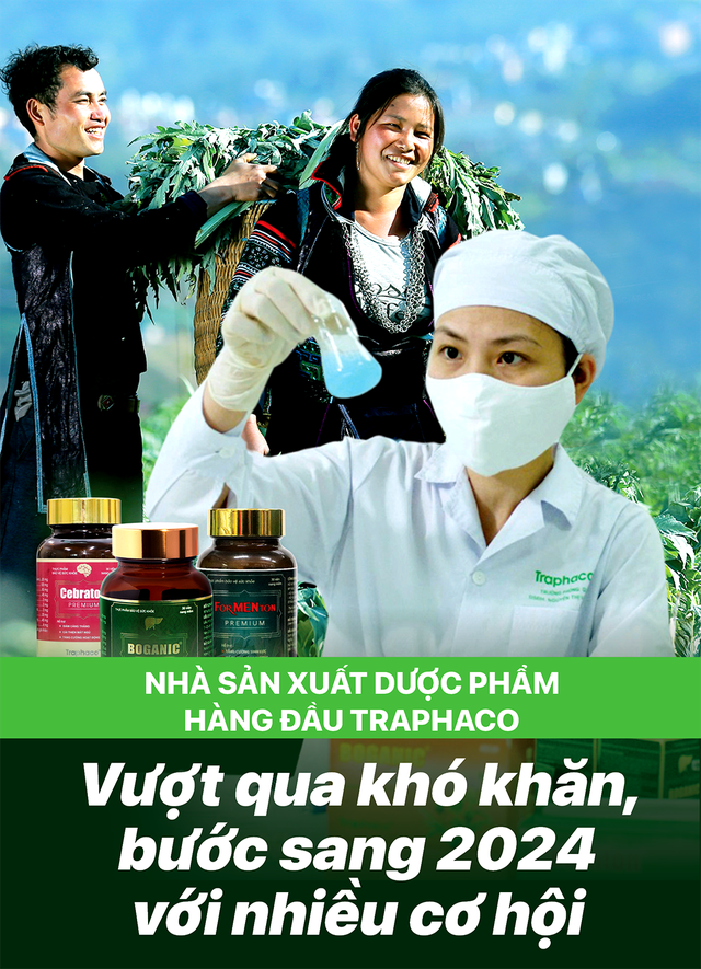 Nhà sản xuất dược phẩm hàng đầu Traphaco: Vượt qua khó khăn, bước sang 2024 với nhiều cơ hội
