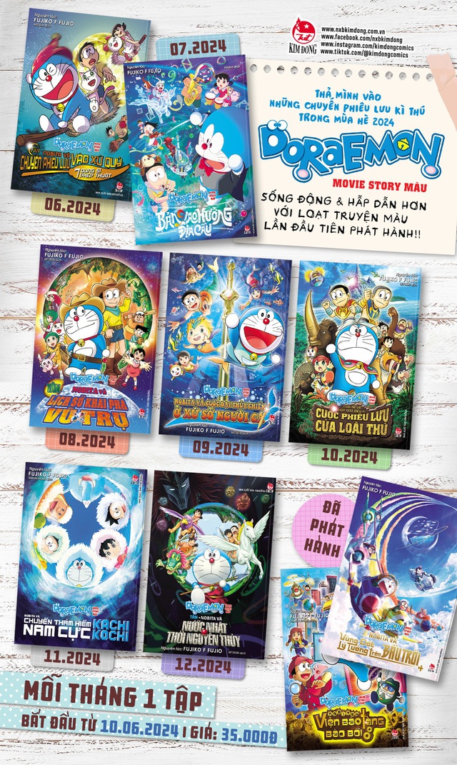 Xuất bản loạt truyện màu Doraemon lấy cảm hứng từ phim- Ảnh 1.