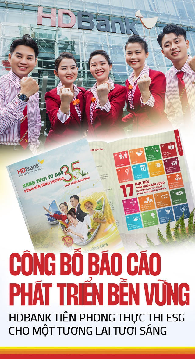 Công bố Báo cáo Phát triển bền vững, HDBank tiên phong thực thi ESG cho một tương lai tươi sáng