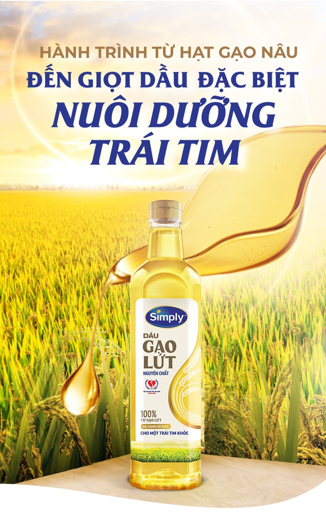 Hành trình từ hạt gạo nâu đến giọt dầu đặc biệt nuôi dưỡng trái tim
