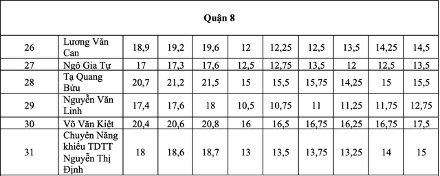 TP.HCM: điểm chuẩn lớp 10 công lập biến động thế nào 3 năm qua?- Ảnh 8.