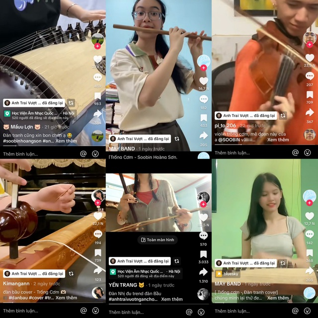 Gen Z rủ nhau cover màn trình diễn đàn bầu của Soobin Hoàng Sơn- Ảnh 1.