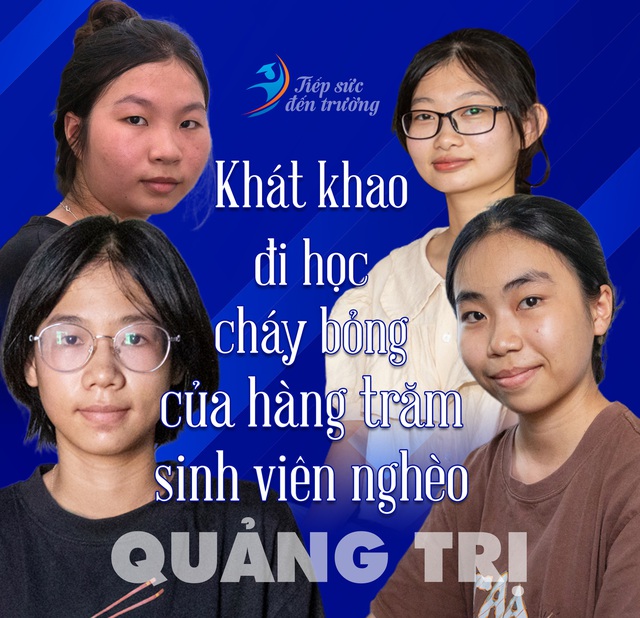 Khát khao đi học cháy bỏng của hàng trăm sinh viên nghèo Quảng Trị