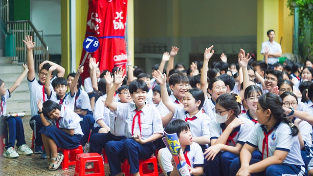 Học trò Trường THCS Đồng Khởi nhập hội Cùng bạn đến trường an toàn- Ảnh 4.