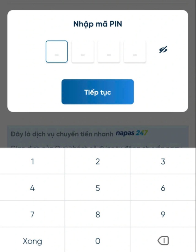 Ngày sinh, dãy số lặp lại là mã pin nên hạn chế sử dụng - Ảnh: CHỤP MÀN HÌNH
