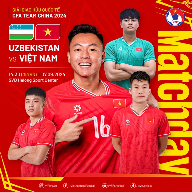 U22 Việt Nam đấu U22 Uzbekistan lúc 15h- Ảnh 1.